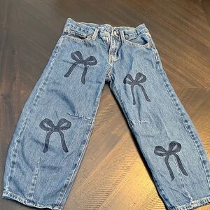 Old Navy Kids Denim Jeans with Bow Accents